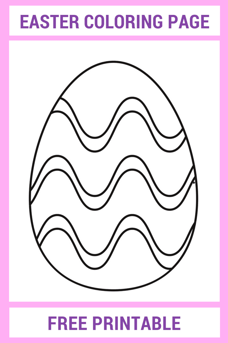 Easter coloring page free printable.