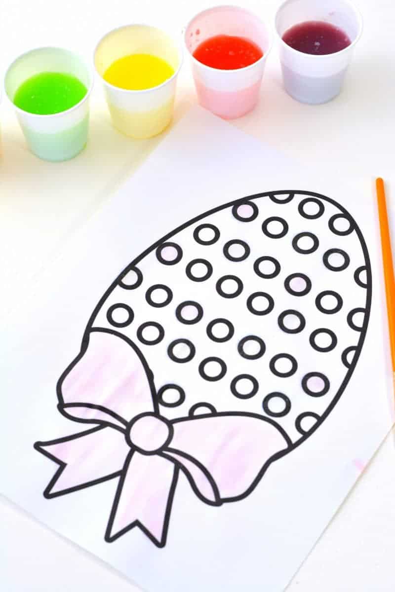 Easter Egg Coloring Page Printable + How to Make Skittles ...