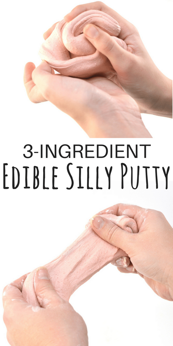 See how we made this homemade edible silly putty out of gummy worms, cornstarch and sugar, with step-by-step instructions and photos!