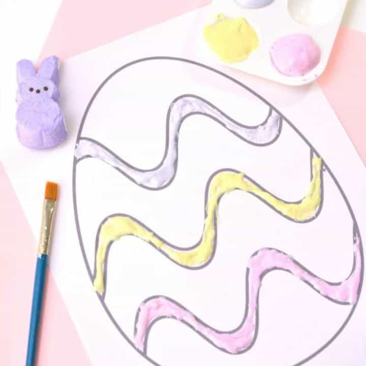If you are looking for an easy DIY puffy paint recipe it doesn't get much easier than this 1-ingredient DIY Peeps Puffy Paint! This fun kids activity is perfect for Easter, or for after Easter to use up leftover Marshmallow Peeps candy.