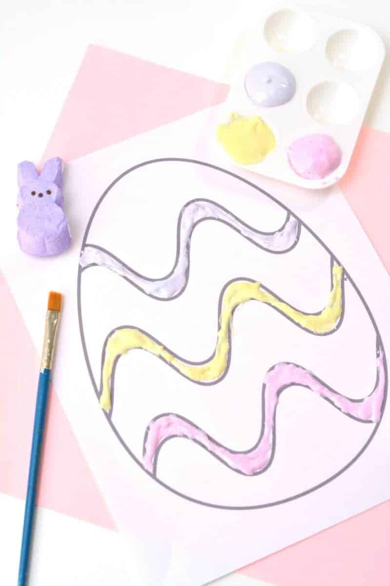 If you are looking for an easy DIY puffy paint recipe it doesn't get much easier than this 1-ingredient DIY Peeps Puffy Paint! This fun kids activity is perfect for Easter, or for after Easter to use up leftover Marshmallow Peeps candy.