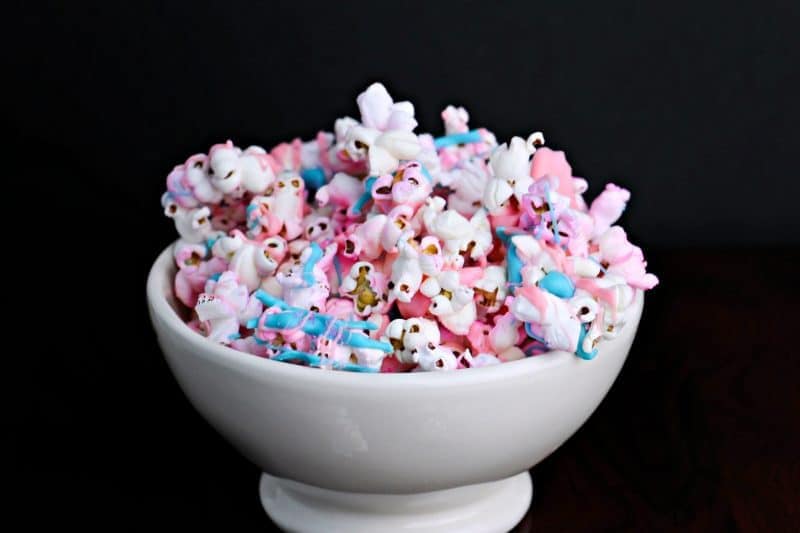 Unicorn popcorn is an easy to make and colorful treat that is perfect for your unicorn themed birthday party or unicorn sleepover! 