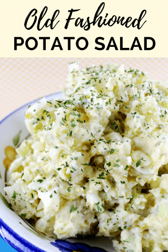 Creamy, old fashioned potato salad is the perfect side dish to serve at potlucks and summer barbecues.
