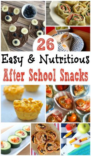 Easy after school snacks that the kids will love. These 26 nutritious after school snack recipes will keep the kids full and satisfied until dinnertime.