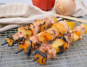 Grilled Pineapple Chicken Skewers with Polynesian Glaze
