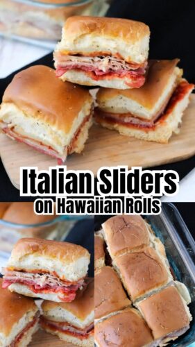 Italian sliders on Hawaiian Rolls pin.