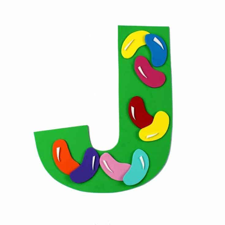 Letter J Craft With Printable J is For Jelly Beans