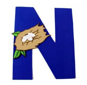 Letter N Craft With Printable – N is For Nest