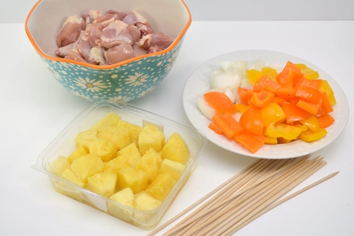 Pineapple Chicken Skewers Ingredients