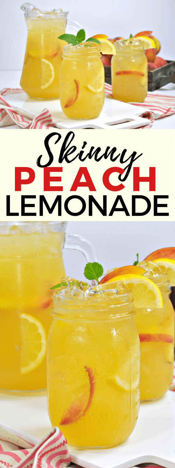 Skinny Peach Lemonade Recipe No Sugar Added