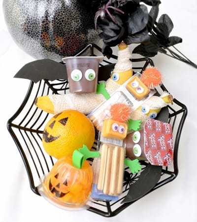 Perfect for kids' lunchboxes or classroom parties, these fun Halloween snacks for kids are quick, easy, and inexpensive to make. 