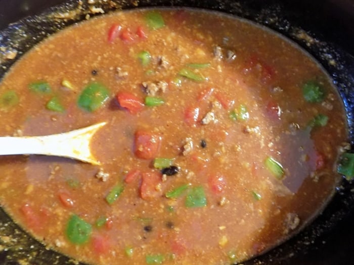 A savory Fall slow cooker Pumpkin chilli recipe perfect for warming your bones up on a cool evening.