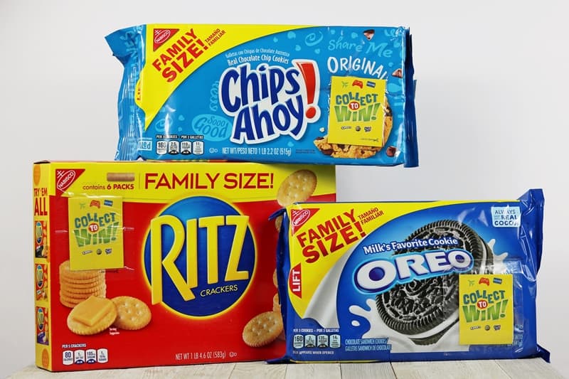 Collect To Win on OREO, RITZ, and Chips AHOY!