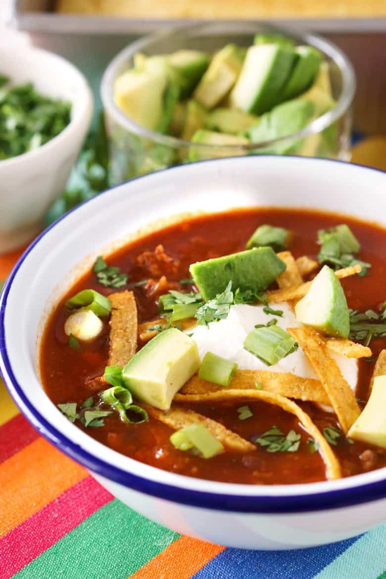 Slow Cooker Taco Soup from Food Folks and Fun