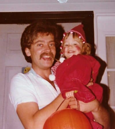 My father and I on Halloween when I was little