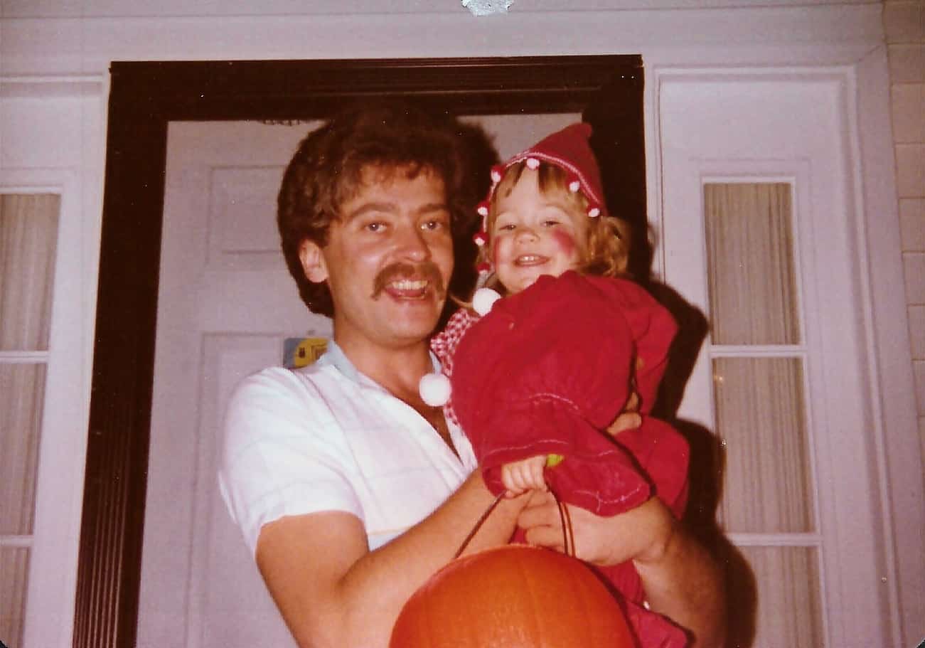 My father and I on Halloween