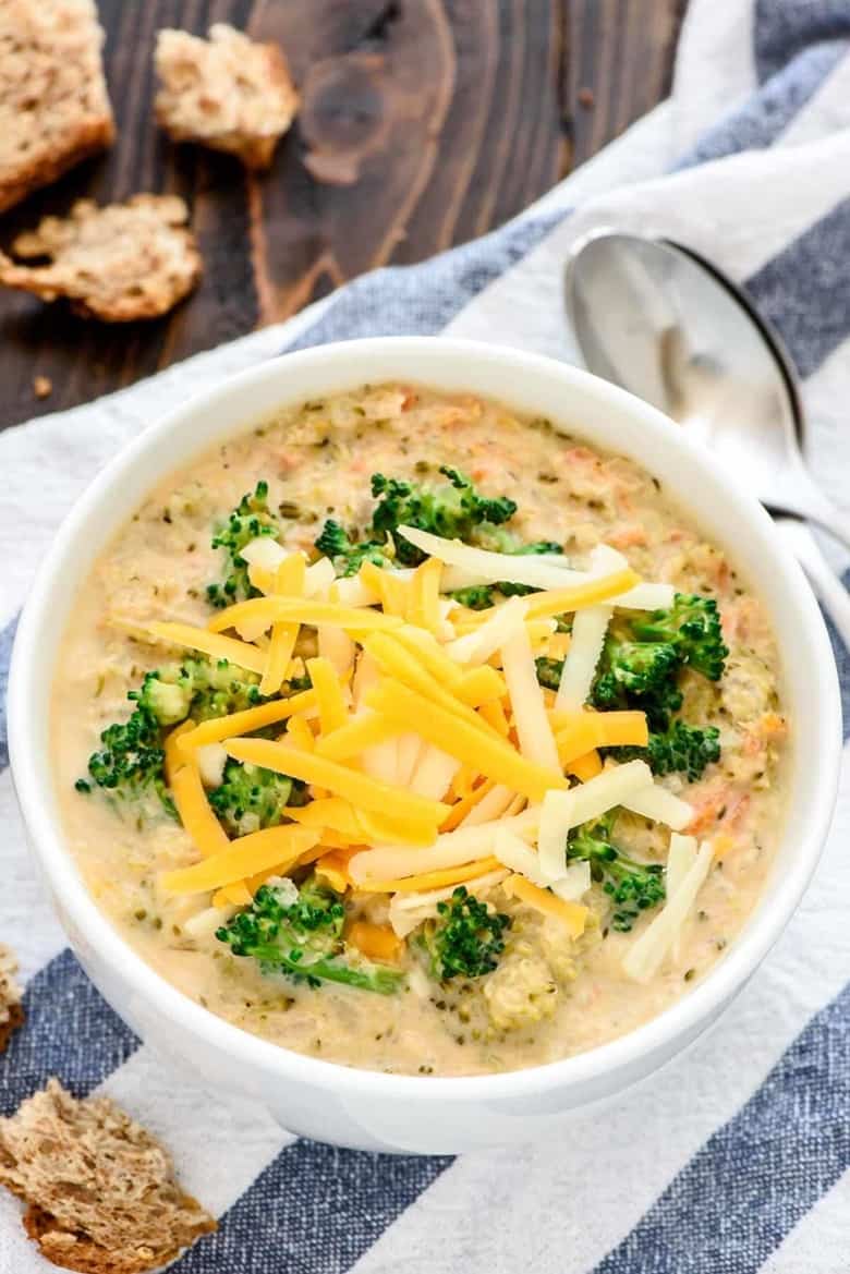 Broccoli and Cheese Soup from Well Plated