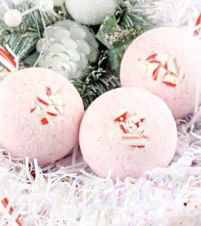 Treat yourself to a soothing and relaxing bath this holiday season with these easy and affordable homemade peppermint bath bombs. They also make a great DIY Christmas gift idea!