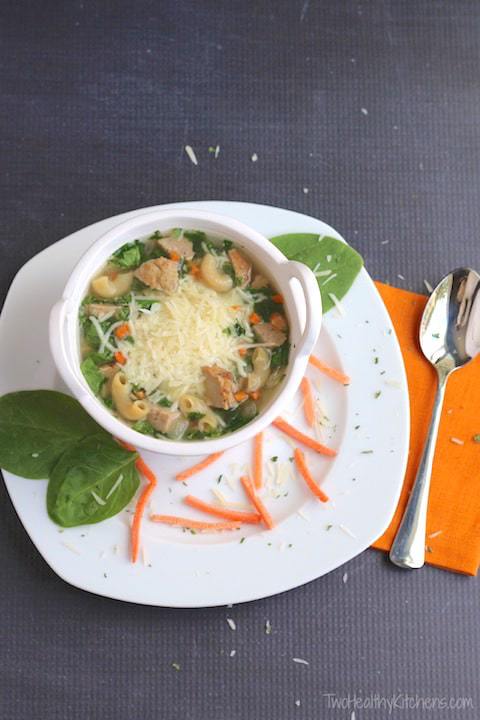 Crock Pot Italian Wedding Soup from Two Healthy Kitchens