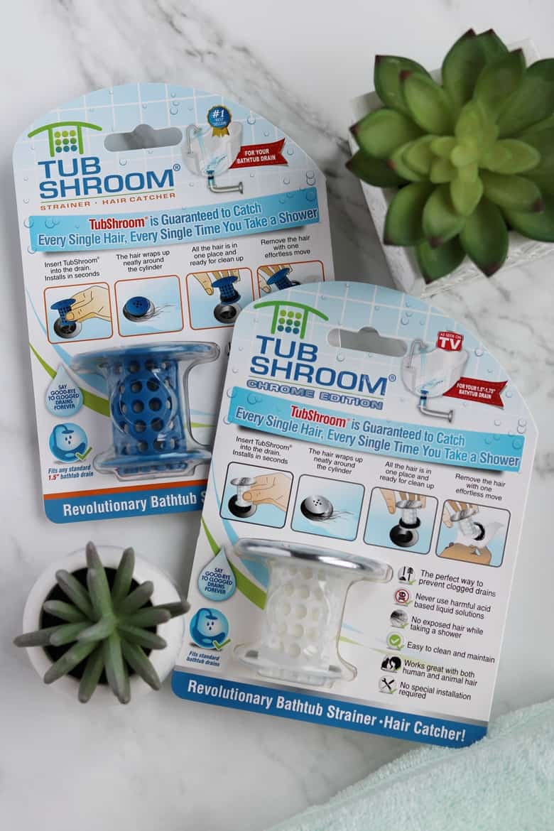 TubShroom (Gray) The Hair Catcher That Prevents Clogged Tub Drains