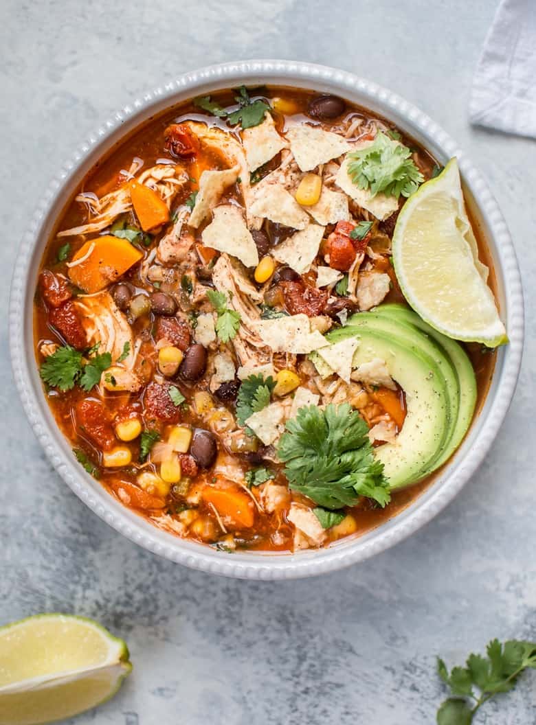 Crockpot Mexican Chicken Soup from Salt & Lavender