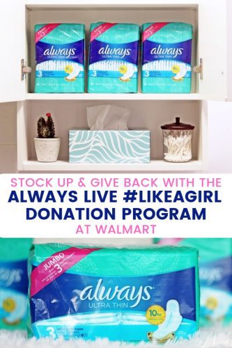 Always Live #LikeAGirl Donation Program at Walmart