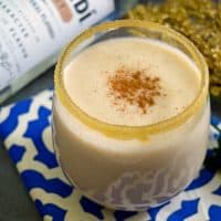 A rich and creamy, no-egg, coquito recipe made with rum and coconut milk.