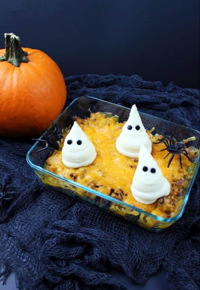 Haunted Shepherd's Pie - Easy Halloween Dinner Idea