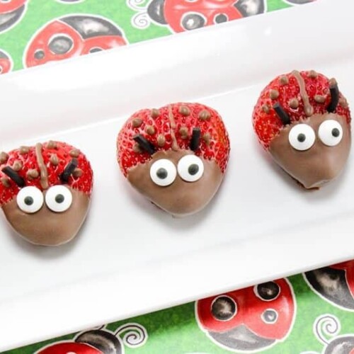 Strawberry Ladybugs Recipe (Fun & Easy Kids Snack)
