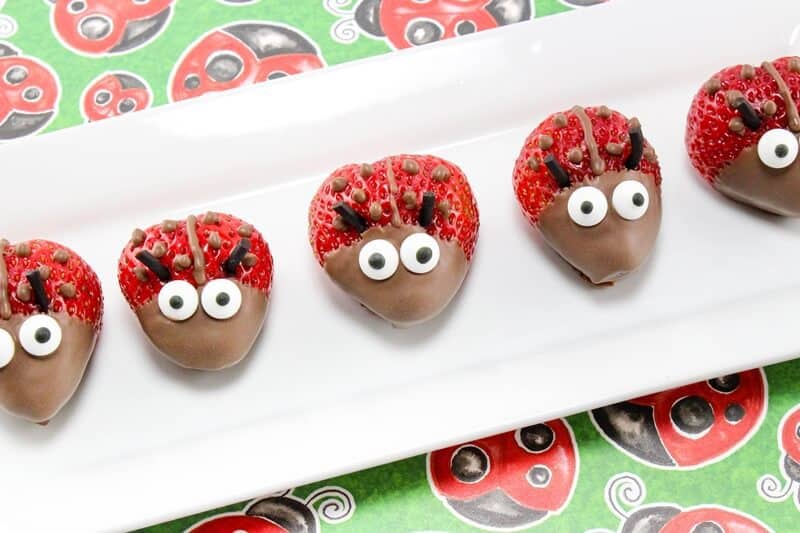 Strawberry Ladybugs Recipe (Fun & Easy Kids Snack)