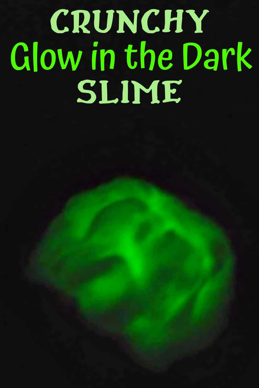 If you are looking for an easy slime recipe for the kids, you will love this DIY crunchy glow in the dark slime.