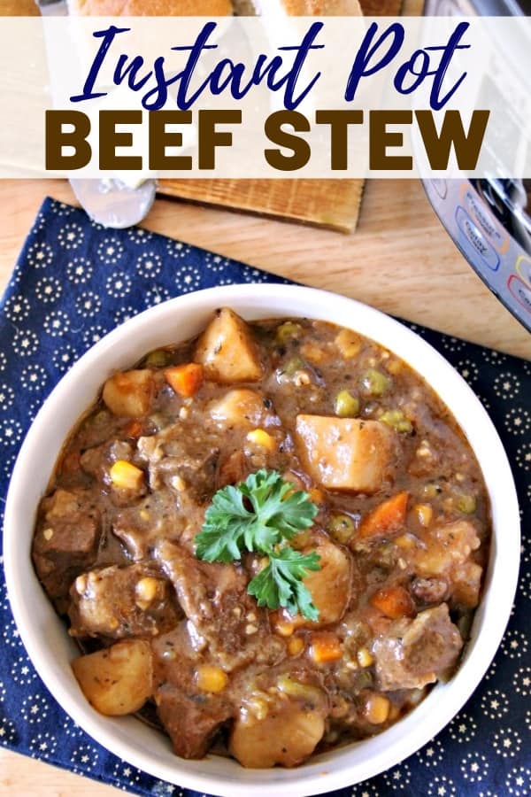 This Instant Pot beef stew recipe comes together in just one hour and is full of rich and hearty flavor. Talk about the ultimate comfort food!