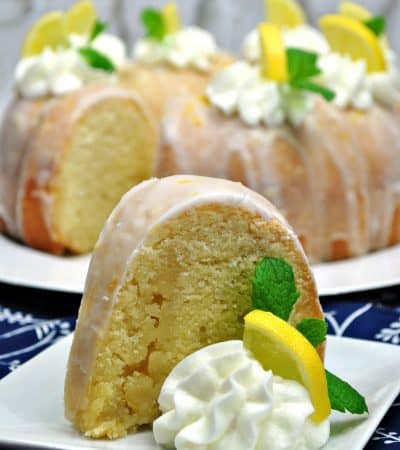 Complete with a zesty lemon glaze, this homemade moist lemon bundt cake recipe is the perfect combination of sweet and tangy.