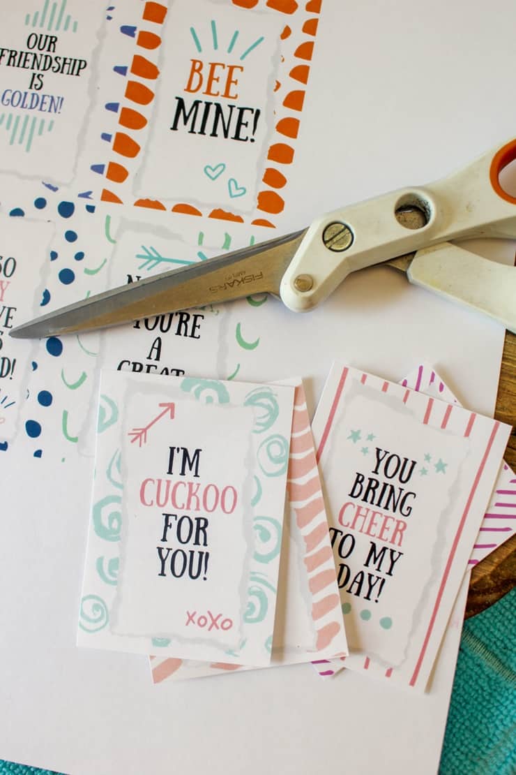 gift tags bring cut out with scissors
