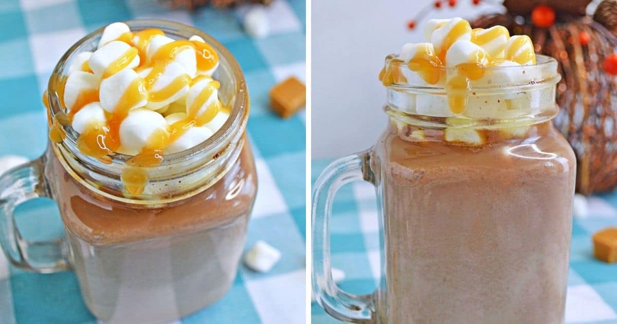 Slow Cooker Salted Caramel Hot Chocolate Recipe