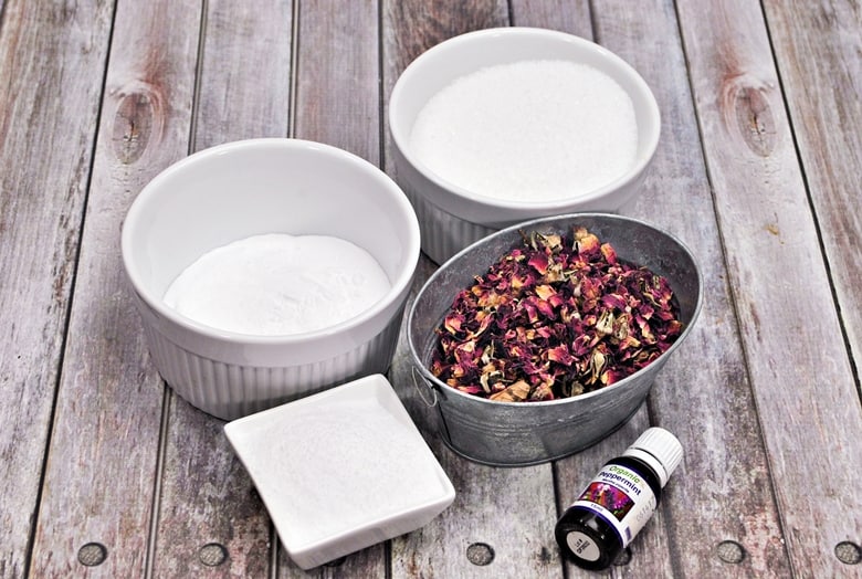 DIY Rose Bath Salts Ingredients