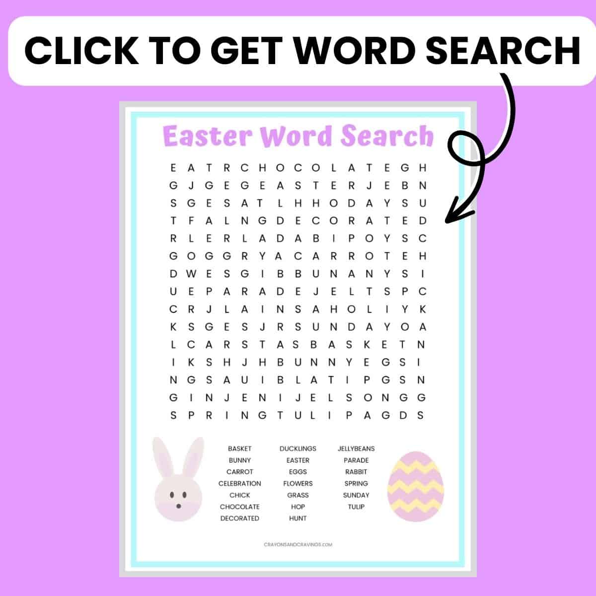 Click here to get Easter Word Search.