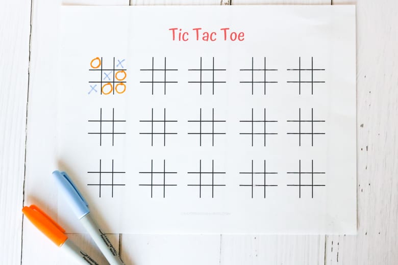 Printable Tic Tac Toe Game
