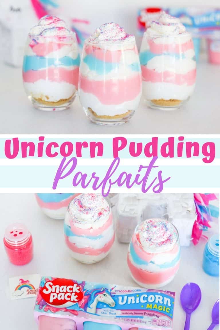 Easy Unicorn Pudding Parfatis