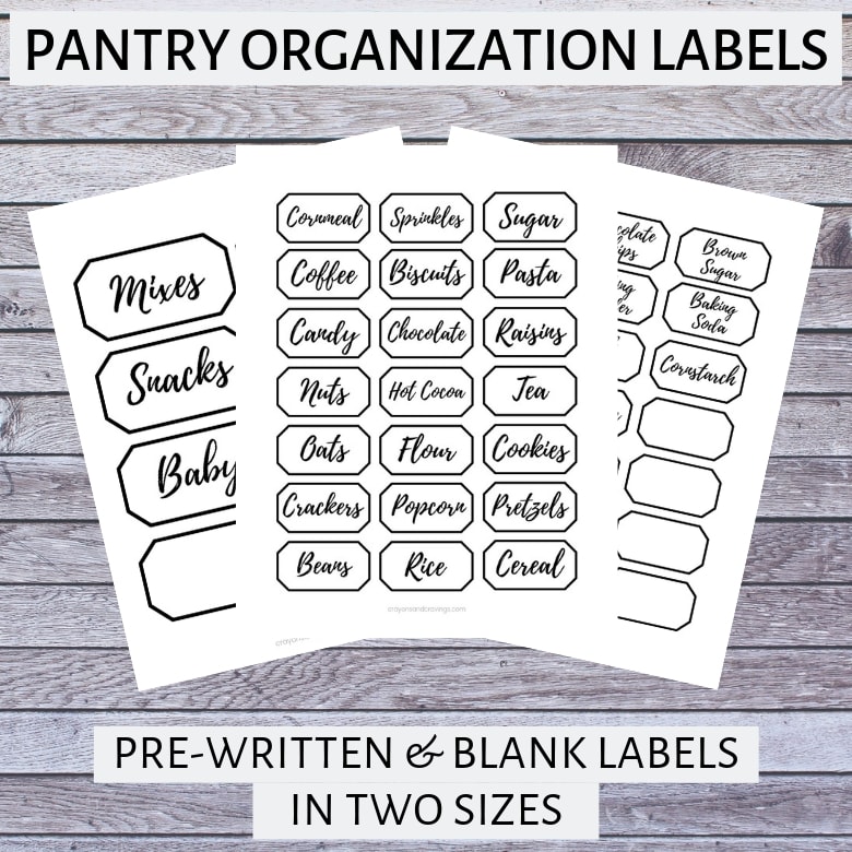 9 Steps to Clean & Organize Your Pantry + Free Printable Pantry Labels