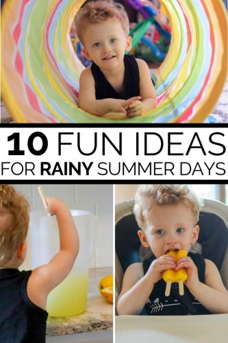 10 Fun Ideas for Rainy Summer Days Pinterest Image