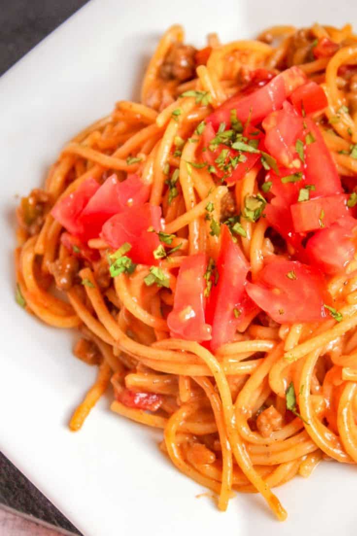 Easy One Pot Taco Spaghetti Recipe