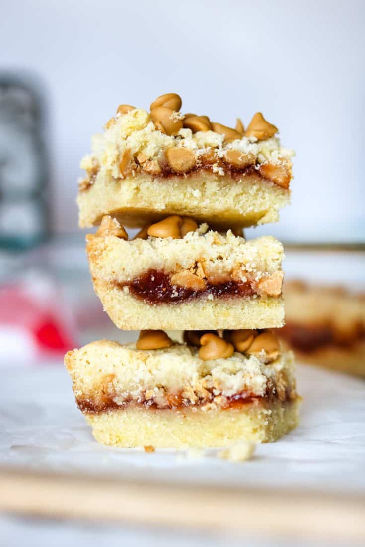The BEST Peanut Butter and Jelly Bars {Grandma's Recipe!}