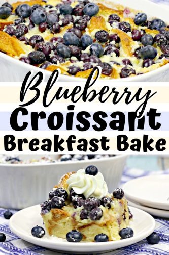 Blueberry Croissant Breakfast Bake Pin Image