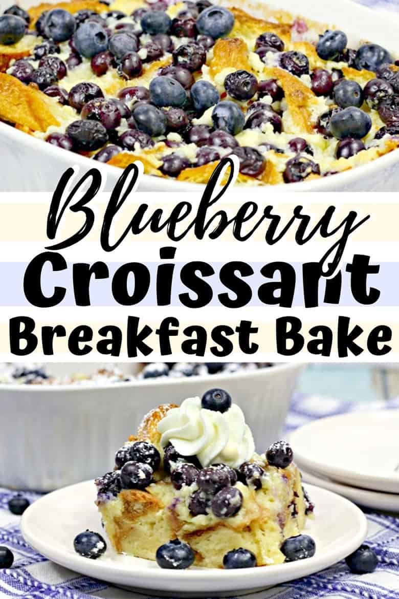 Blueberry Croissant Breakfast Bake