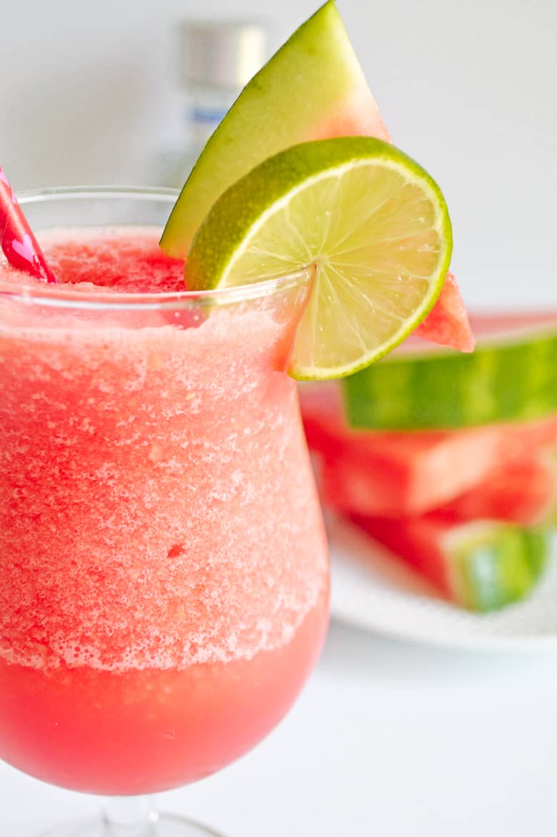 Watermelon Margarita in Cocktail Glass