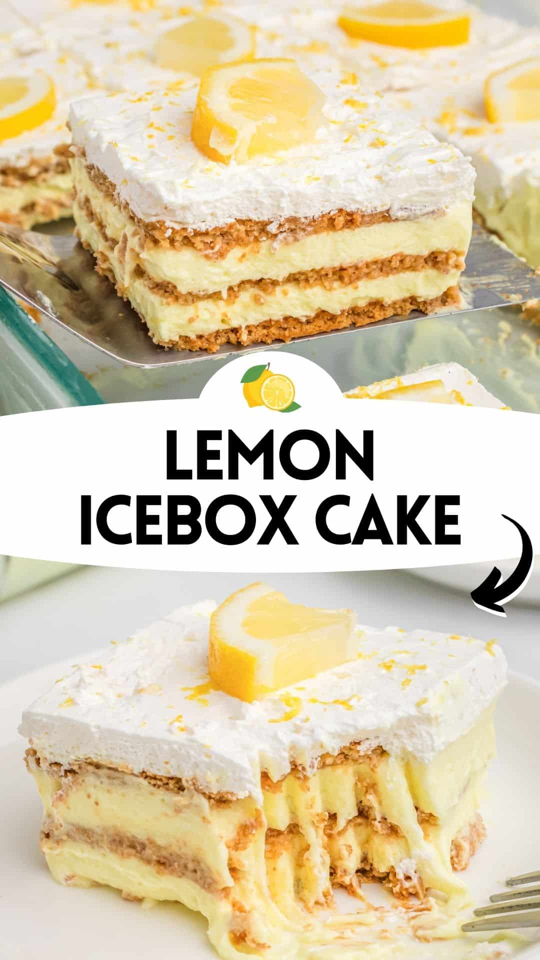 Lemon Icebox Cake (Easy 4-Ingredient Lemon Dessert Recipe)