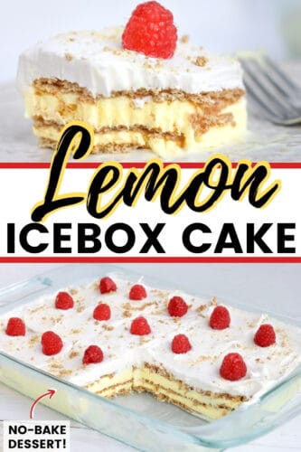 Lemon Icebox Cake; no bake dessert
