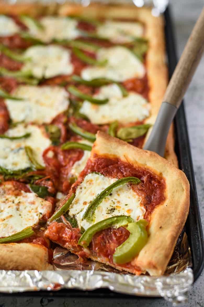 Sheet Pan Pizza - Damn Delicious