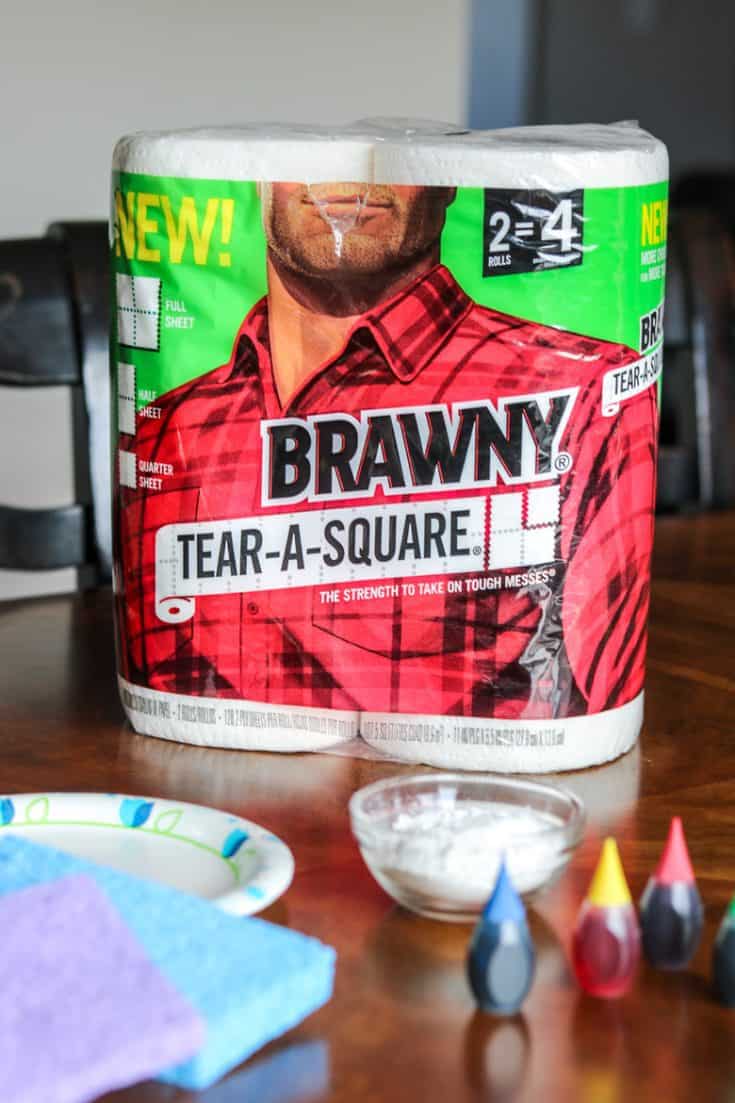 Sponge Paint Toddler Art with Homemade Paint